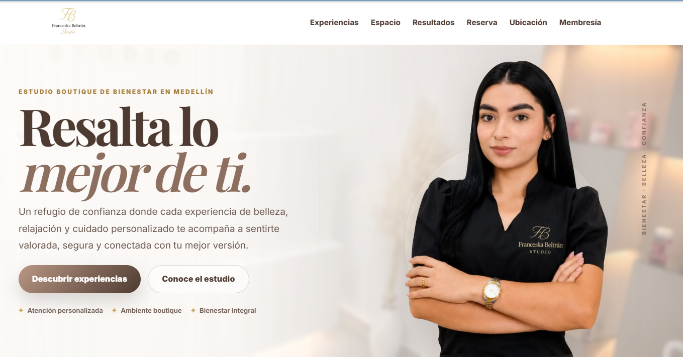Página web de Franceska Beltrán Studio